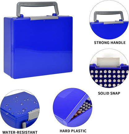 FULLCASE Battery Storage Organizer Holder Holds 72 AA AAA Batteries, Box Cases - Image 5