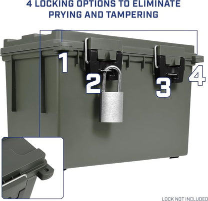 Sheffield XL Ammo Box Made in USA, Stackable Lockable Ammo Storage Box | 2 Pack - Image 6