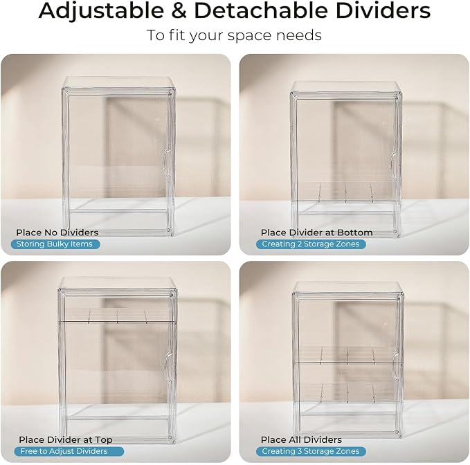 Baby Bottle Organizer – X-Large Adhesive Wall-Mount 3 Tier Adjustable Acrylic - Image 6