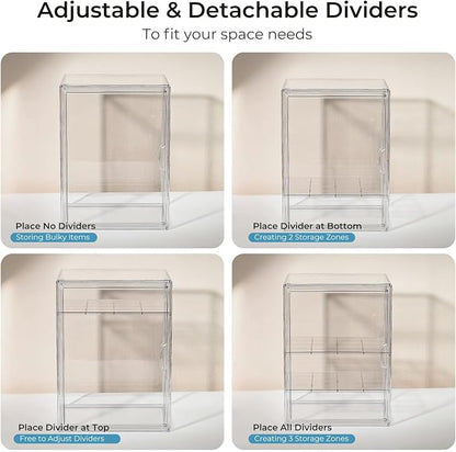 Baby Bottle Organizer – X-Large Adhesive Wall-Mount 3 Tier Adjustable Acrylic - Image 6