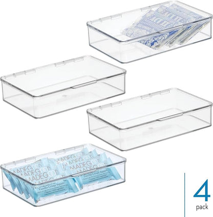 iDesign Plastic Stackable Hinged-Lid Storage Box - Image 2