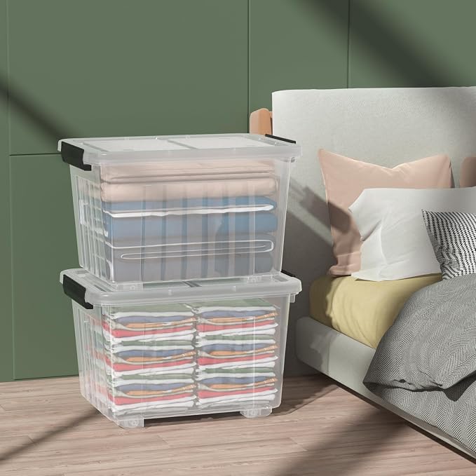 30 Quart Plastic Clear Storage Bin - Image 6