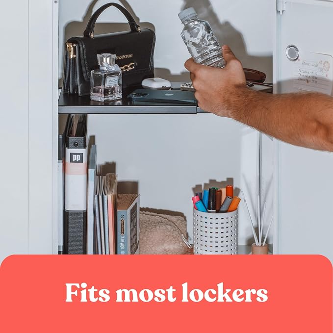 Home in Bold Metal Adjustable Locker Shelf | Heavy Duty Powder-Coated Steel - Image 6
