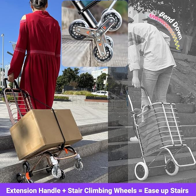 Stair Climbing Collapsible Shopping Carts - Image 3