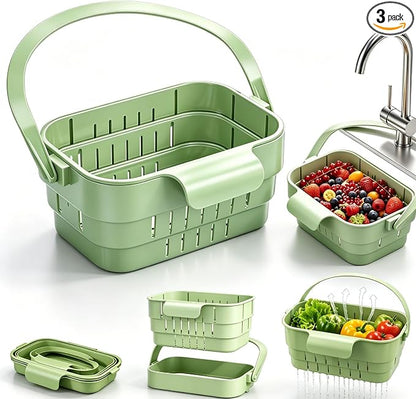 Hanging Sink Drain Basket, Collapsible Kitchen Strainer Basket | Foldable by Unknown