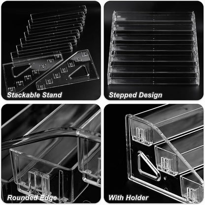 SUTOKAKA 7-Tier Clear Acrylic Nail Polish Organizer Stand | 7-tier clear - Image 6
