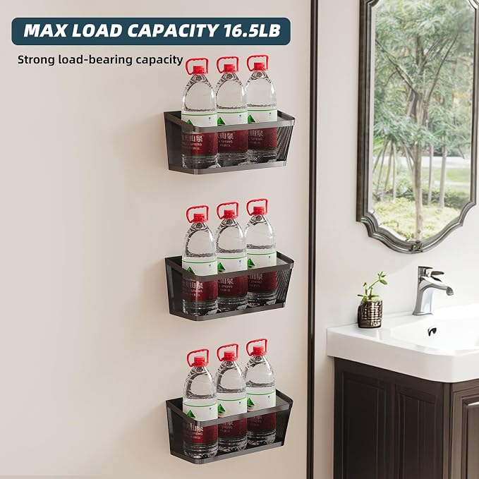 3 Pack Hanging Wall Storage Baskets, Heavy Duty Metal Wire Baskets | - Image 5