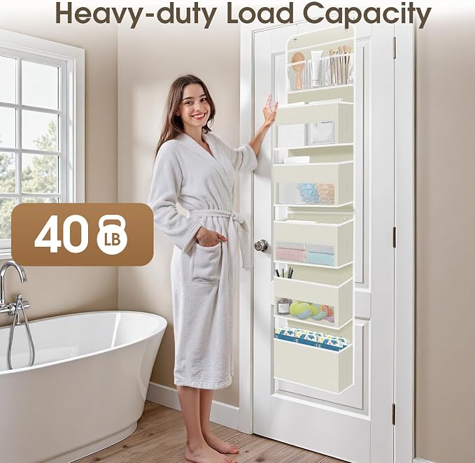 6-Tier Over The Door Organizer, Hanging Storage Organizer - Image 5