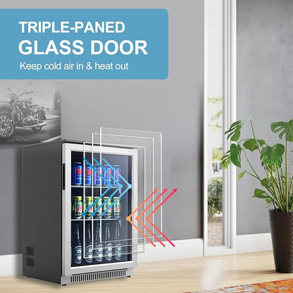 Weili 20 Inch Built in Beverage Fridge - Image 5