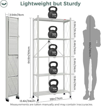DEANIC 5 Tier Foldable Storage Shelves - Image 3
