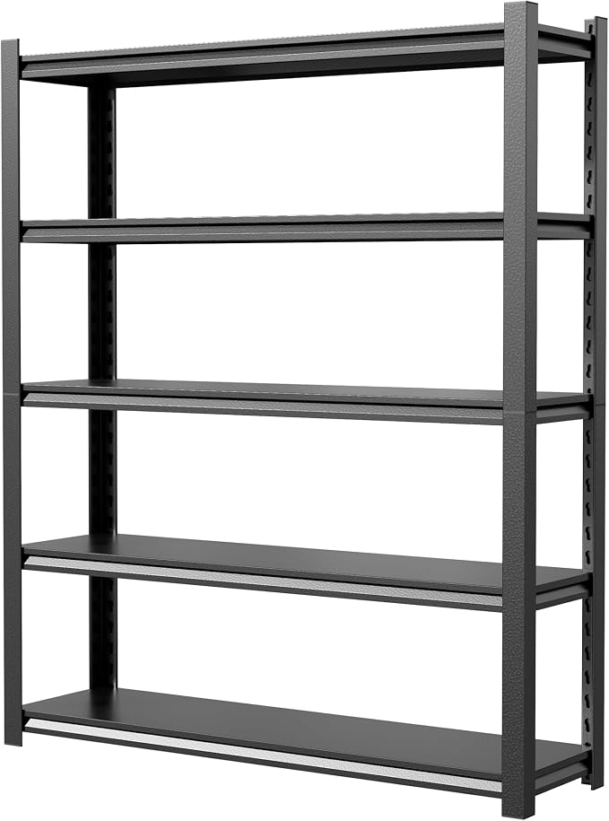 JHYKHG 48" W Storage Shelves, 5-Tier Heavy Duty Garage Shelving, Adjustable - Image 9