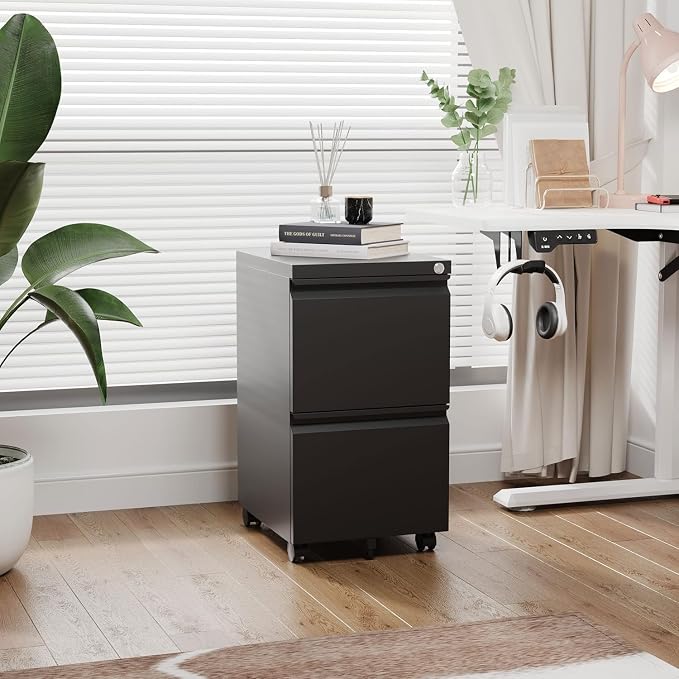 2 Drawer Metal File Cabinet - Image 7