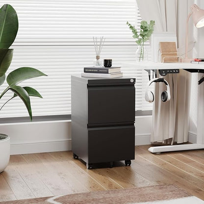 2 Drawer Metal File Cabinet - Image 7