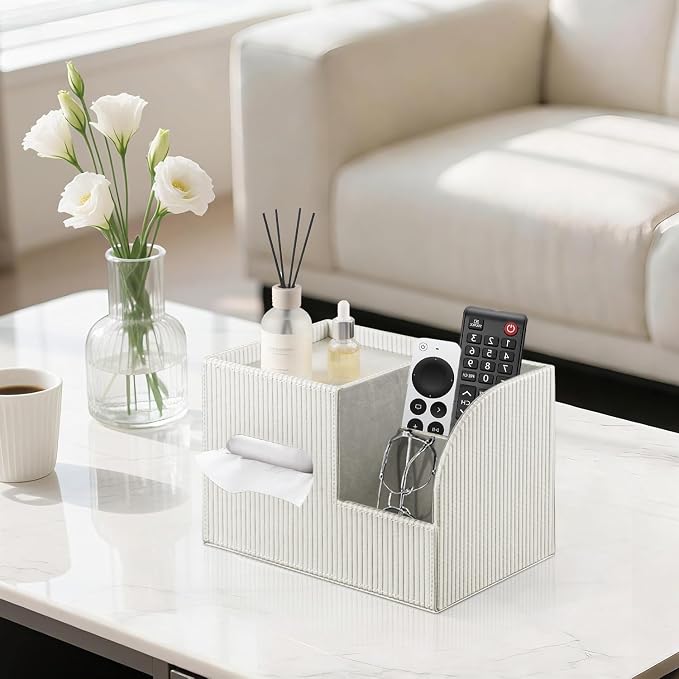 Modern PU Leather Cube Tissue Box Cover - Image 2