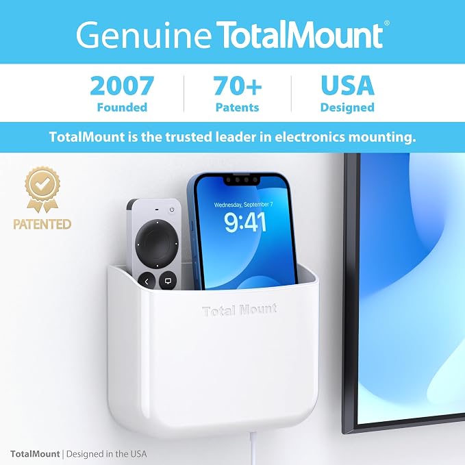 TotalMount Hole-Free Remote Holder – Eliminates Need to Drill Holes in Your Wall - Image 5