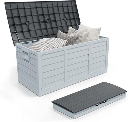Foldable 75 Gallon Outdoor Storage Box, Plastic Storage Containers by Unknown