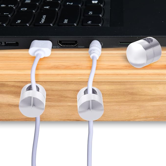 5 Sets Charger Holders for Cords, Adhesive Metal Cord Clips, Cable Management - Image 6