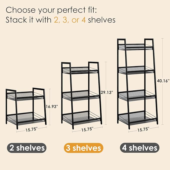 Masupu 3 Tier Bathroom Shelf, Bathroom Organizer and Storage - Image 2