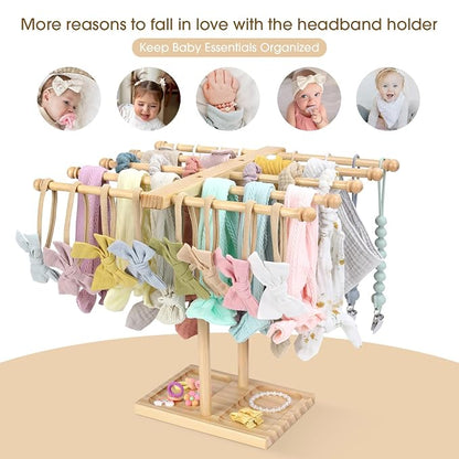 POVETIRE Headband Holder Stand Bow Organizer - Image 5