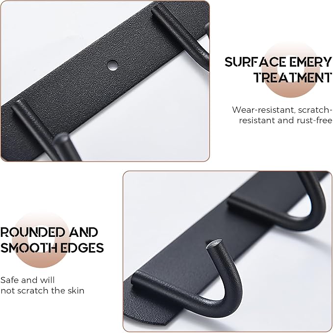 Magnetic Utensil Holder For Fridge, Heavy Duty Magnetic Coat Rack For Metal Door - Image 3