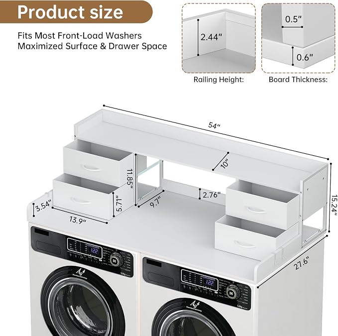 4 Drawers Washer Dryer Countertop - Image 5