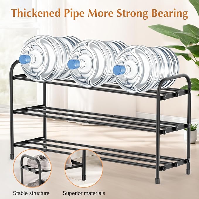 INSMART 3-Tier Expandable Shoe Rack, Stackable and Adjustable Shoes Organizer - Image 6