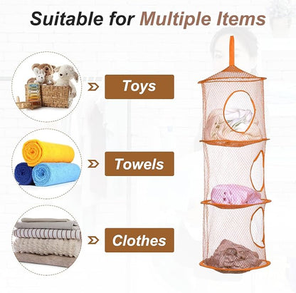 uxcell 2Pcs Mesh Hanging Storage Basket - Image 4