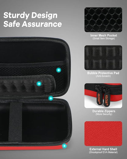 Pure-Red Shockproof Hard Shell Carrying Case - Image 5