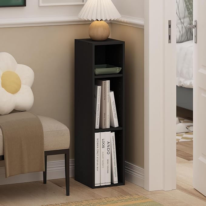 Furinno Fulda Book Shelf, 3-Tier Narrow Bookshelf, Bookcase - Image 2