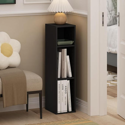 Furinno Fulda Book Shelf, 3-Tier Narrow Bookshelf, Bookcase - Image 2