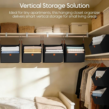 Homsorout Collapsible Hanging Closet Organizer - Image 2