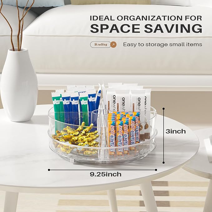 Lazy Susan Organizer, 9 inch Rotating Storage Organizer - Image 7