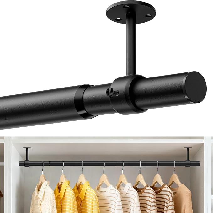 Supforce Ceiling Mounted Closet Rods by Supforce