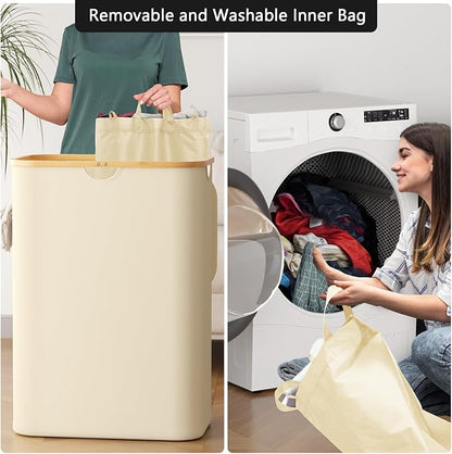 SpaceAid Double Laundry Hamper 2 Section - Image 4