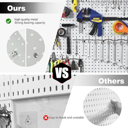 Pegboard Smith 16x16 inch Wall Organizer Pegboard Panels, Workbench Tools - Image 3