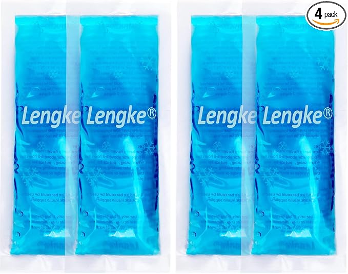 4 Pack Ice Pack for Insulin Cooler Travel Case by Lengke