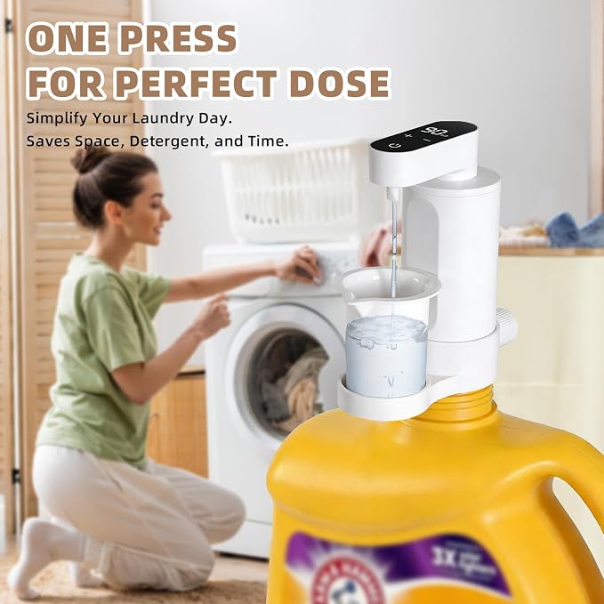 Electric Laundry Detergent Dispenser, USB-C Rechargeable Automatic Laundry - Image 7