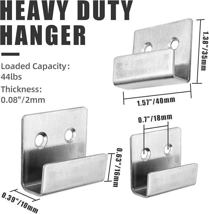 Luomorgo Tile Display Wall Hanger, Small Size, Wall Mount Brackets Hook - Image 3