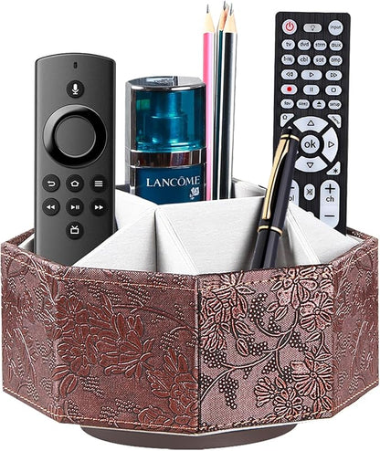 Remote Control Holder, Swivel 9 Rooms Desk Organizer and Decorations by YAPISHI