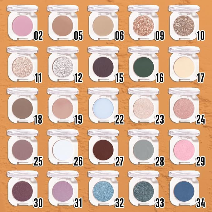 Light Brown Single Glitter Eyeshadow Makeup, Neutral Powde Eye Shadow - Image 3