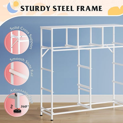WLIVE 9 Drawer Dresser, Fabric Storage Tower - Image 7