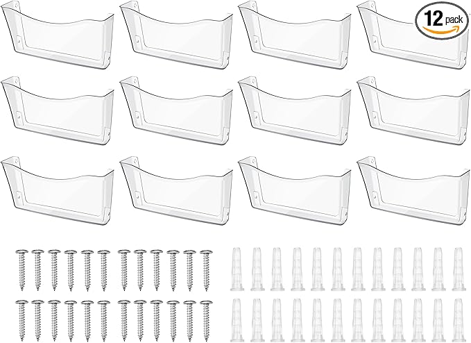Colarr 12 Pcs Expandable Pocket Wall File Set Plastic Wall Mountable Space by Colarr