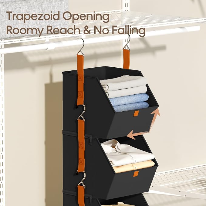 Homsorout Collapsible Hanging Closet Organizer - Image 4
