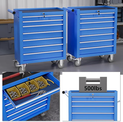 7-Drawer Tool Chest, Rolling Tool Cart - Image 6