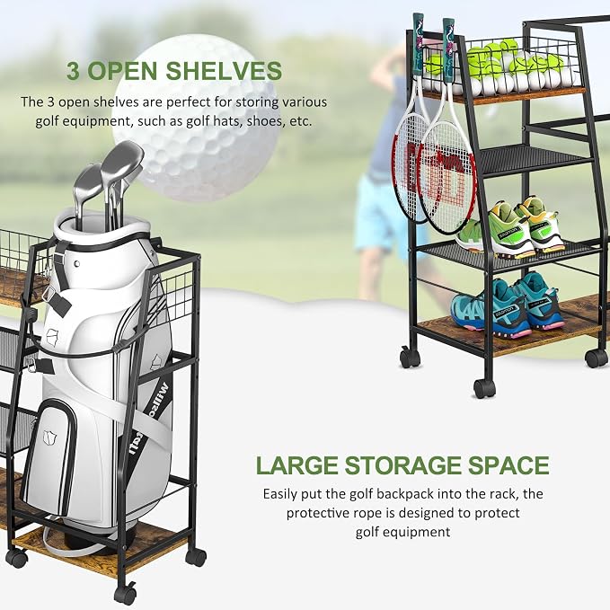 Golf Bag Garage Storage Rack - Image 5