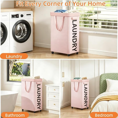 Optish Pink Laundry Basket - Image 7