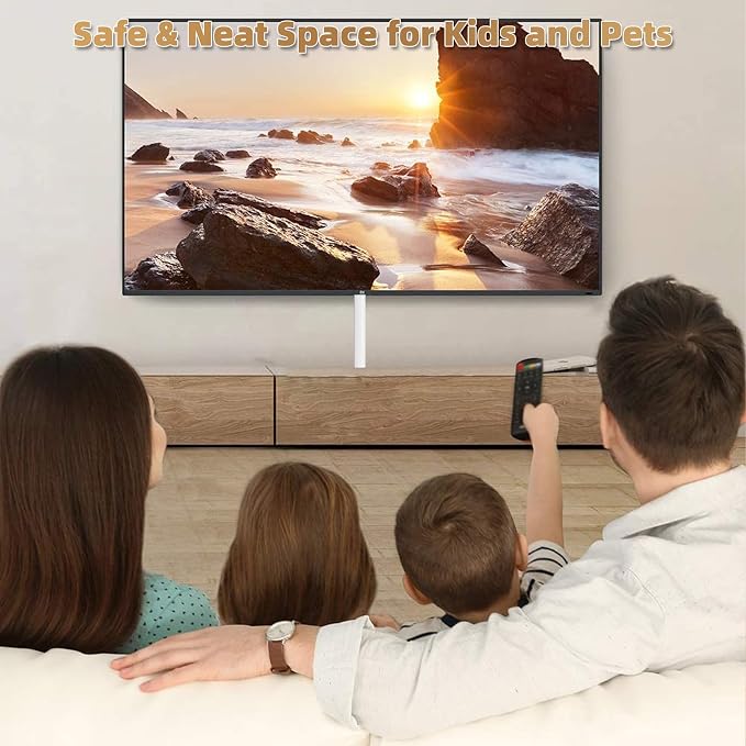 78" Side Open One Cord Hider for Wall Mounted Tv, Extension Cable Cover to Hide - Image 8