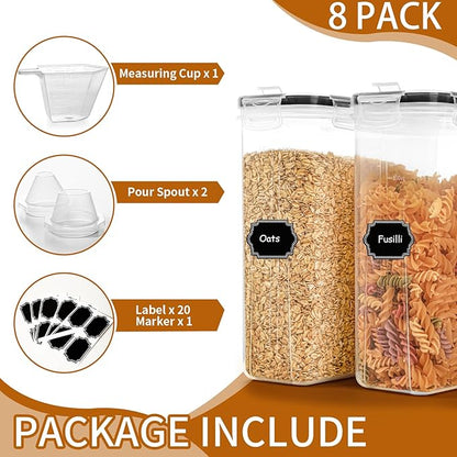 Cereal Containers Storage Set, Cereal Dispensers - Image 3