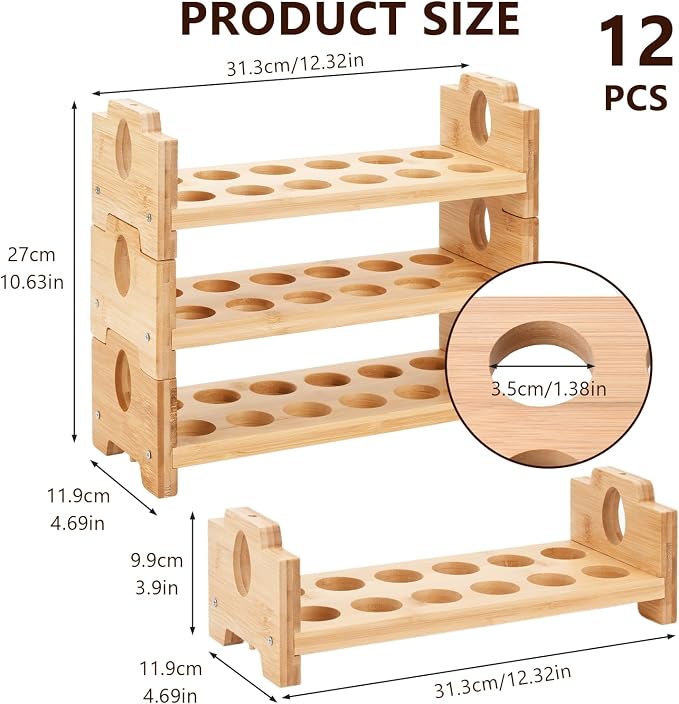 3-Tier Wooden Egg Holder - Image 5