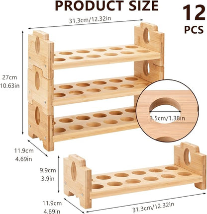 3-Tier Wooden Egg Holder - Image 5